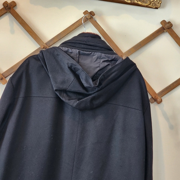 Paul & Shark Loro Piana Storm System 100% Cashmere Hooded Coat Detachable Collar - Picture 8 of 16